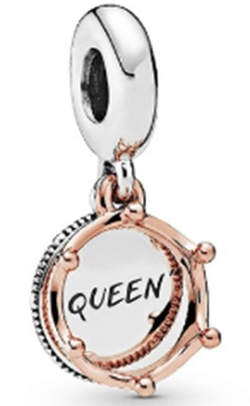 Ragazza Studio Queen & Regal Crown Dangle Charm in 925 Sterling Silver