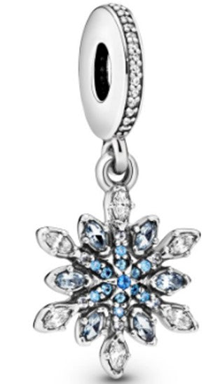 Ragazza Studio Shining Snowflake Charm in 925 Sterling Silver