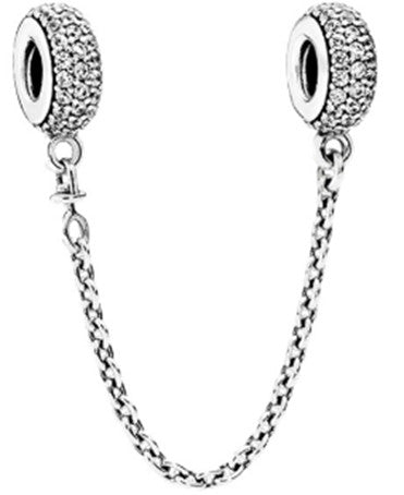 Ragazza Studio Pavï¿½ Inspiration Safety Chain in 925 Sterling Silver