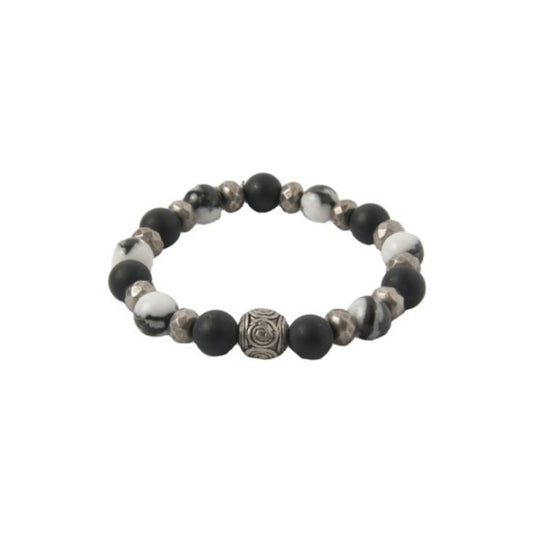 Pulsera elástica de ágata para hombre de Mr. Ettika