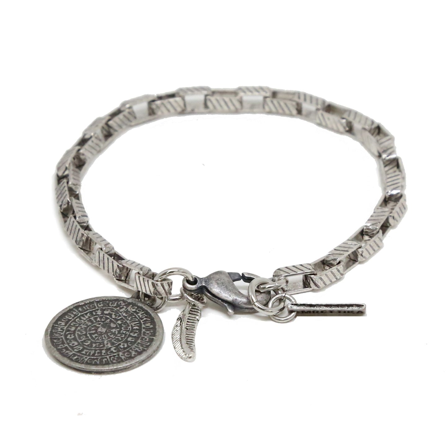 Mr. Ettika Madonna Charm Silver Bracelet