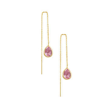 Ettika Women's Barely Three Chain with Dangle Earrings in 18K Gold Plated over Metal