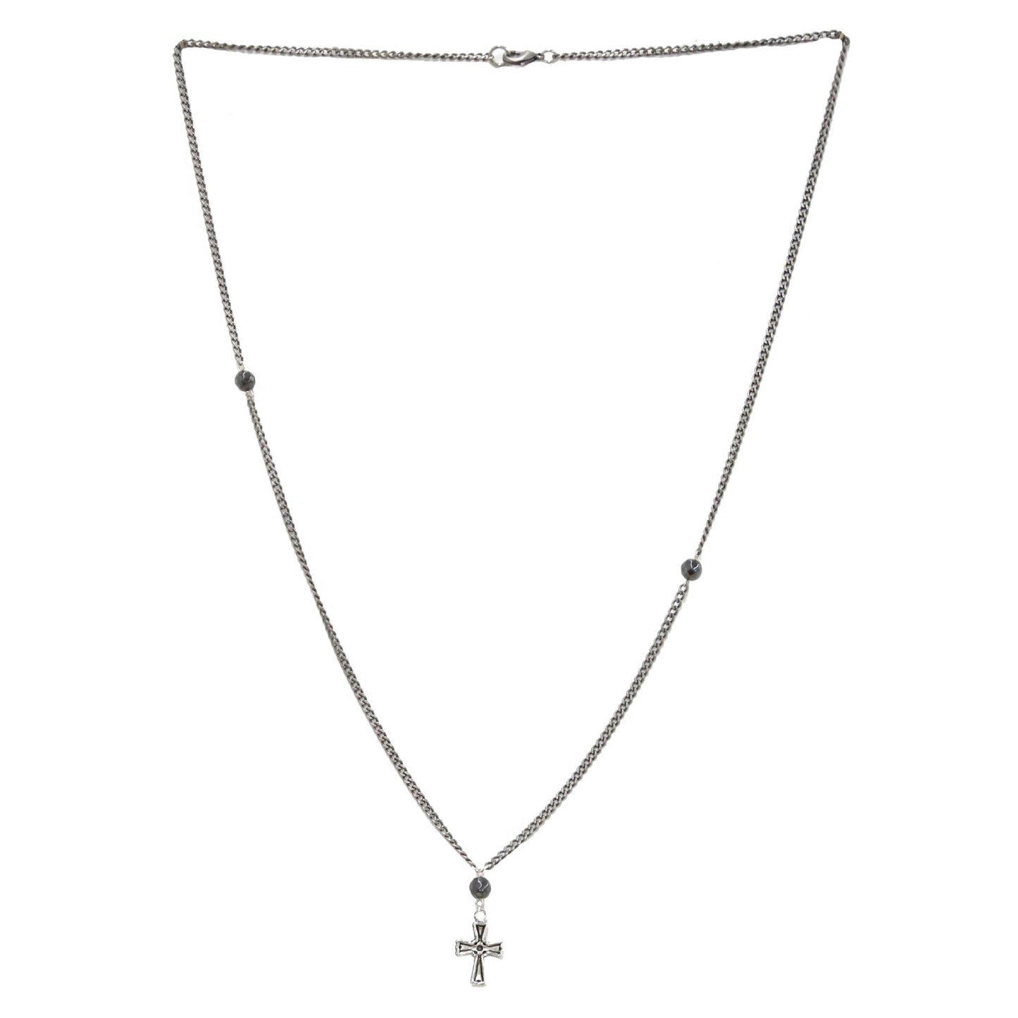 Mr. Ettika Cross Pendant Necklace