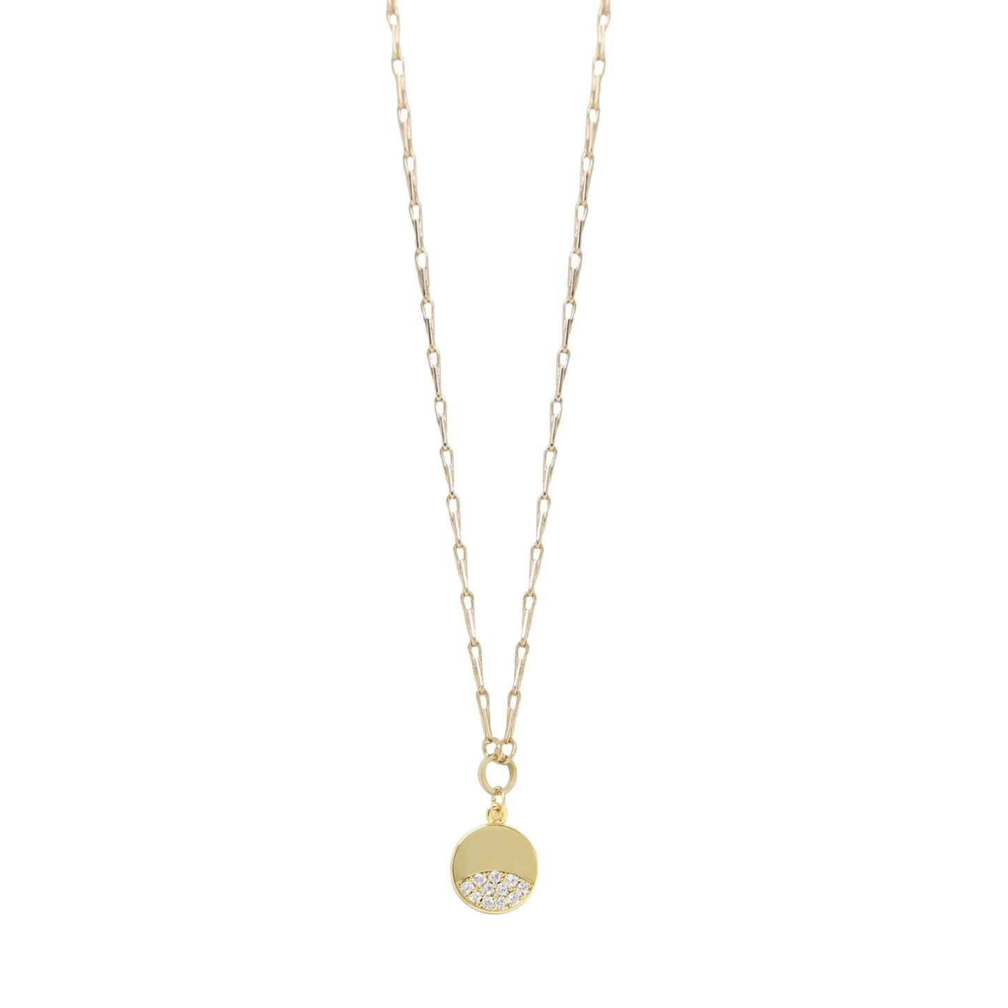 Ettika Crystal Dipped 18k Gold Plated Pendant Necklace