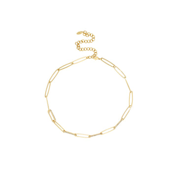 Ettika Sparkle in Links Chain Necklace in 18K Gold Plated over Metal