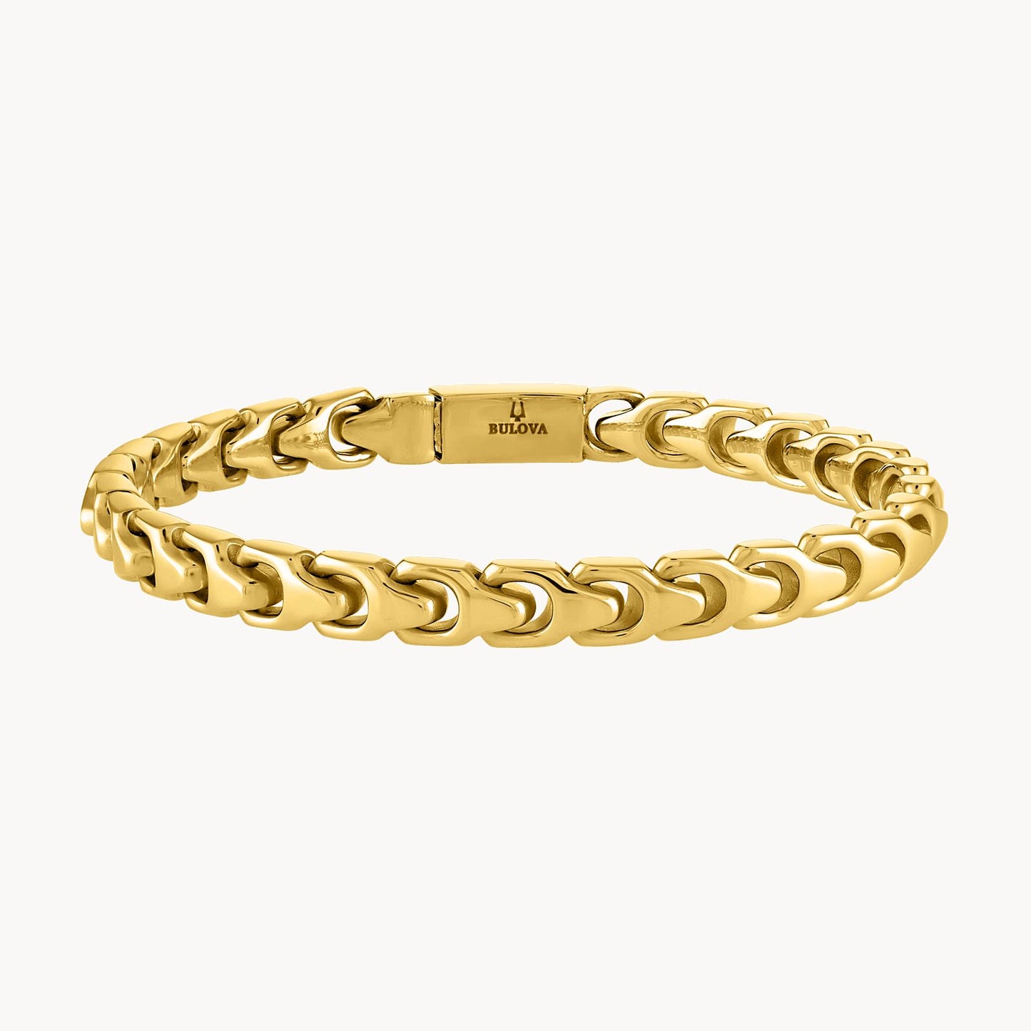 Pulsera de eslabones para hombre de Bulova, color dorado