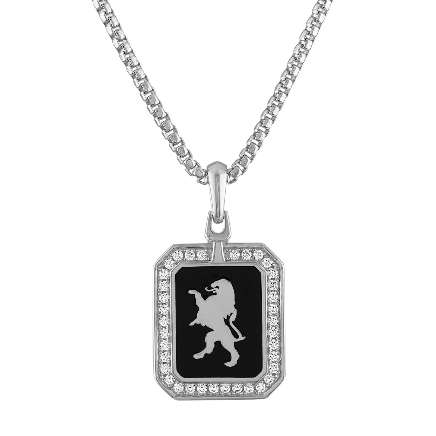 Bulova 26" Crest of Bohemia 1/2 ct. t.w. Diamond Pendant Necklace in Sterling Silver