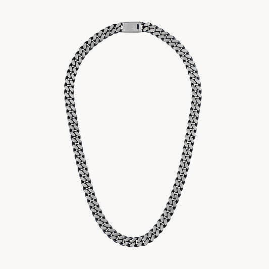 Bulova 24" Classic Stainless Steel Curb Chain Necklace