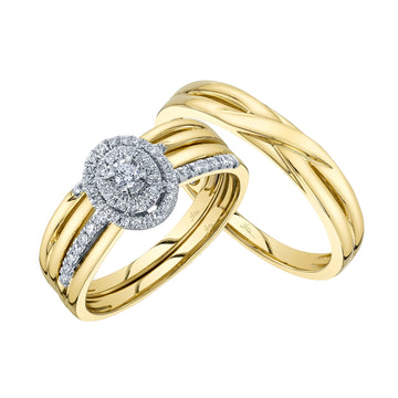 Shy Creation Women's 0.33 ct. Diamond Trio Set