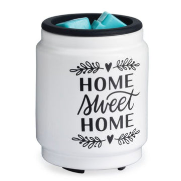 Calentadores de velas Home Sweet Home Flip Dish Wax Warmers - Blanco