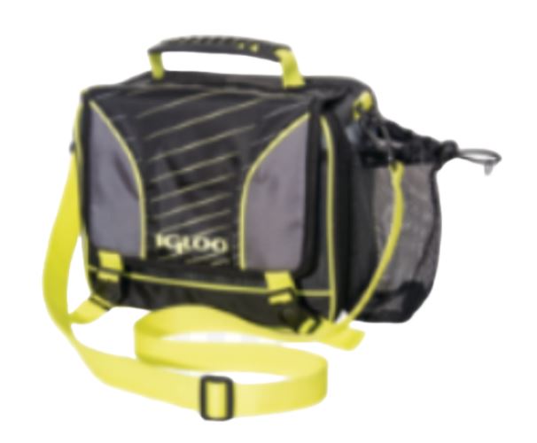 Bolsa para el almuerzo con aislamiento tipo mensajero de Igloo, gris y amarillo