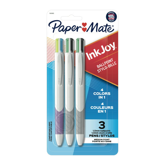 Bolígrafo retráctil Paper Mate InkJoy Quatro de punta mediana de 1,0 mm