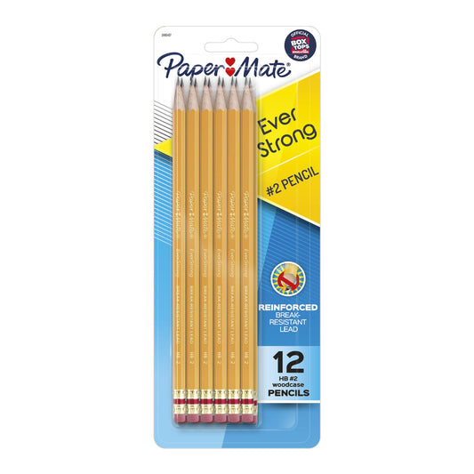 Paper Mate EverStrong Woodcase Pencils - Yellow