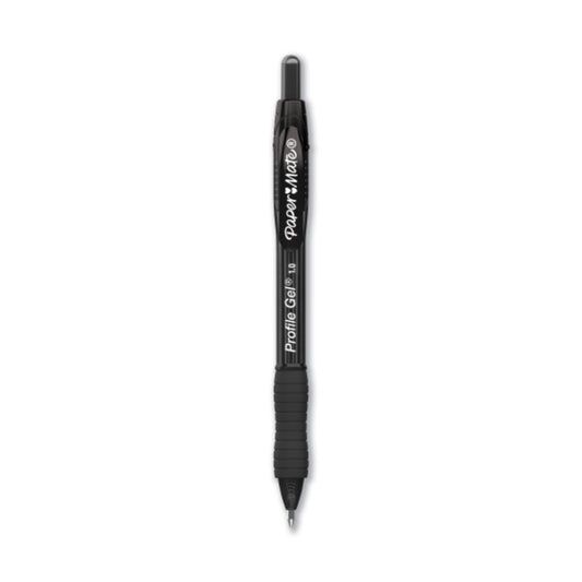 Paper Mate Profile Bold Point 1.0mm Retractable Gel Pens (Set of 12) - Black