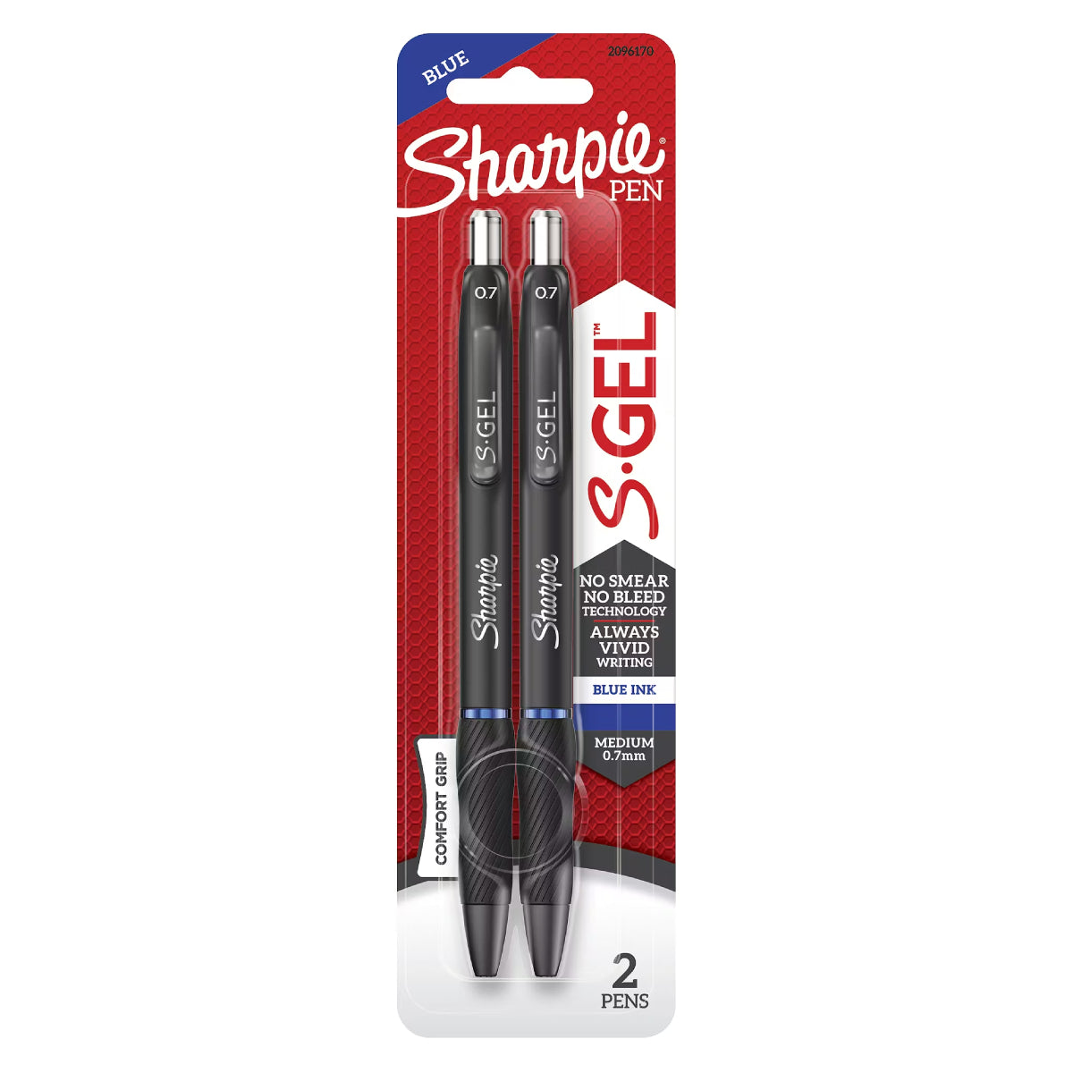 Sharpie S-Gel Medium Point 0.7mm Retractable Gel Pens - Blue