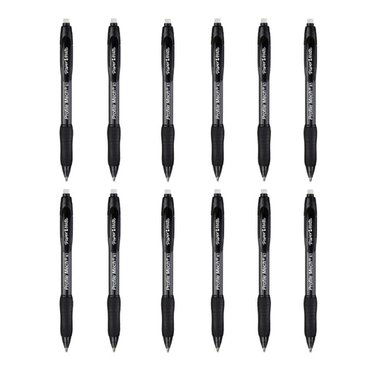 Paper Mate Profile 0.7mm Mechanical Pencils ( Set of 12) - Black