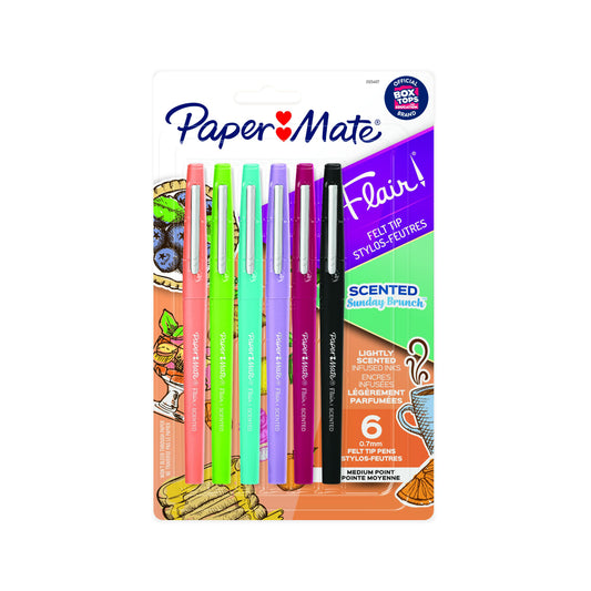 Paper Mate 0.7mm Medium Point Flair Felt Tip Pens - Scented Sunday Brunch