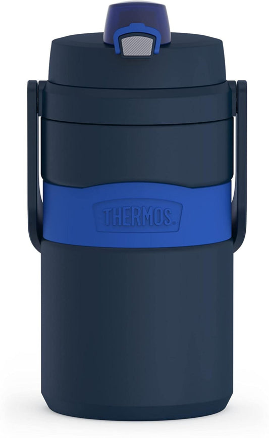 Botella de agua con aislamiento de espuma Thermos de 64 oz para hidratación, color azul marino