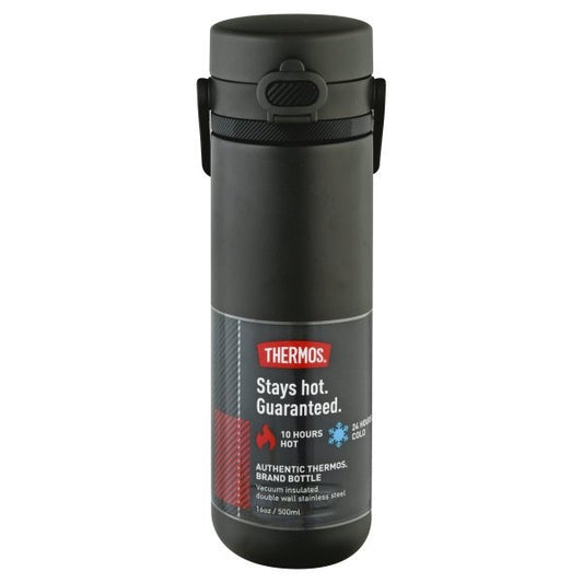 Botella de acero inoxidable con aislamiento al vacío para bebidas de hidratación directa Thermos Alta de 16 oz - Negro espresso