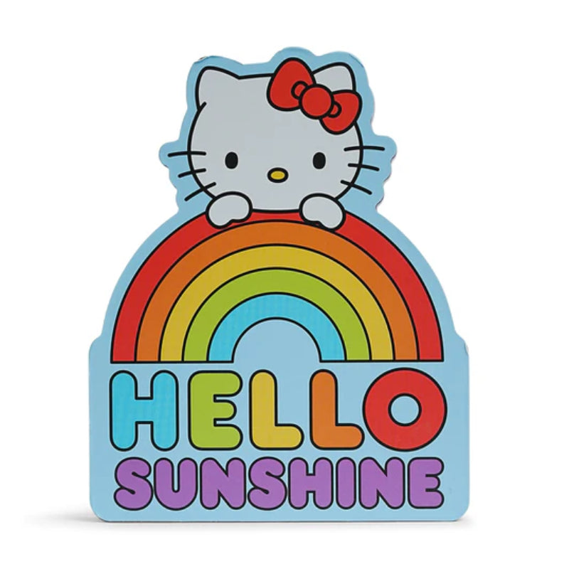 Sanrio Hello Kitty Rainbow Die-Cut Wooden Wall Art Sign