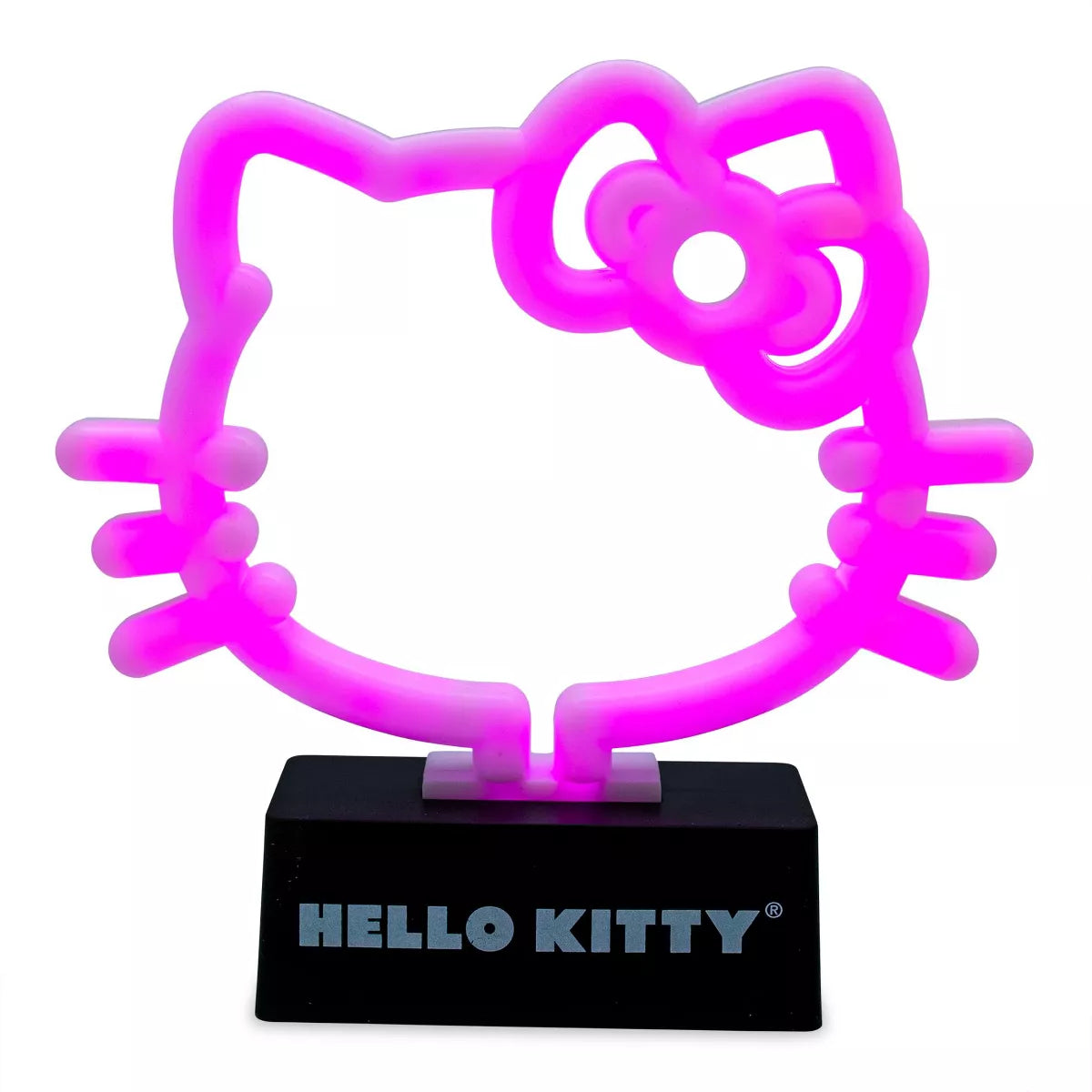 Luz LED de neón de 6,5" con cara y lazo de Hello Kitty