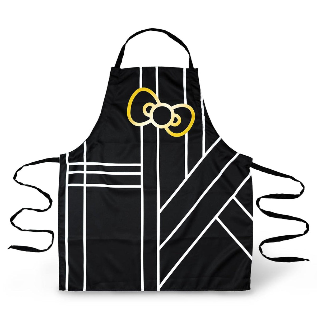 Hello Kitty Pinache Adult Kitchen Apron - Black/Gold– Curacao