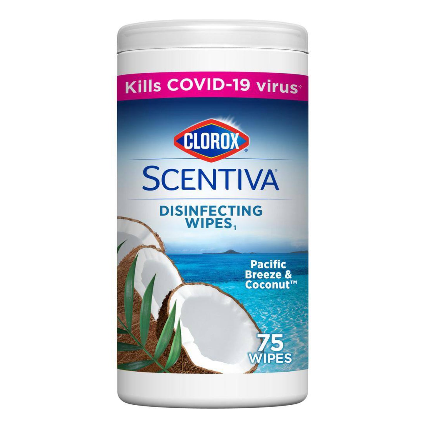 Clorox Scentiva Pacific Breeze and Coconut Bleach Free Disinfecting Cleaning Wipes ( 75-Count)