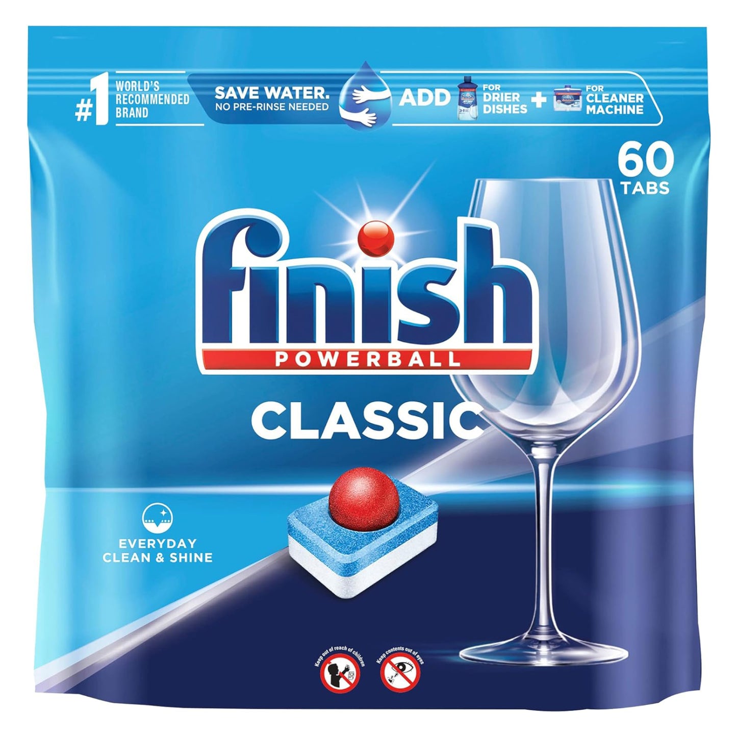 Finish Classic Dishwasher Detergent Powerball (60-Count)