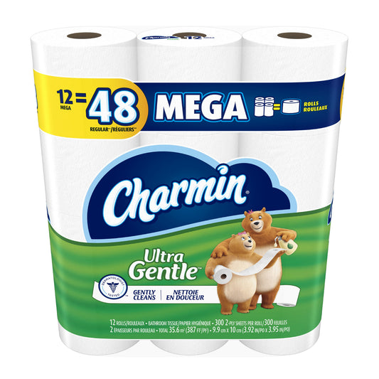 Papel higiénico ultra suave Charmin (12 rollos grandes)