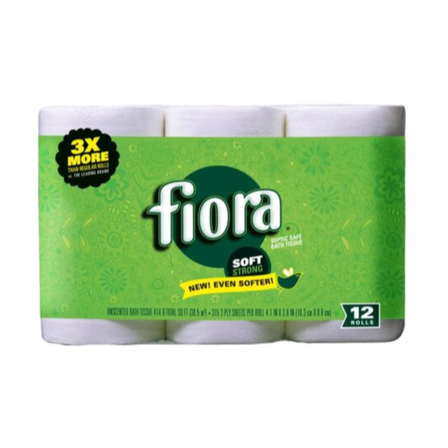 Fiora Soft & Strong Bath Tissue (4 Rolls)