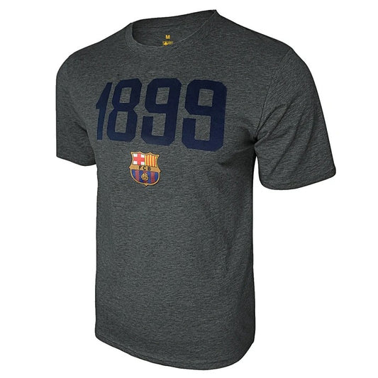 Icon Sports FC Barcelona 1899 Adult T-Shirt with Tagless Collar - Dark Gray