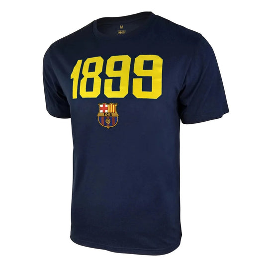 Icon Sports FC Barcelona 1899 Adult T-Shirt with Tagless Collar - Navy