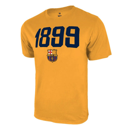 Icon Sports FC Barcelona 1899 Adult T-Shirt with Tagless Collar - Yellow