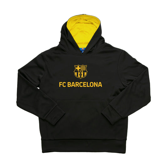 Icon Sport FC Barcelona Messi Youth Large Hyper Outline Pullover Hoodie - Black