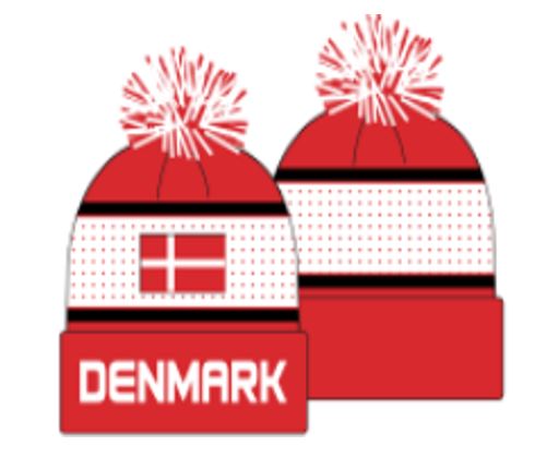 Gorro unisex adulto de la Copa del Mundo de Dinamarca de Icon Sports