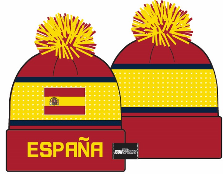 Gorro unisex adulto de la Copa del Mundo de España de Icon Sports