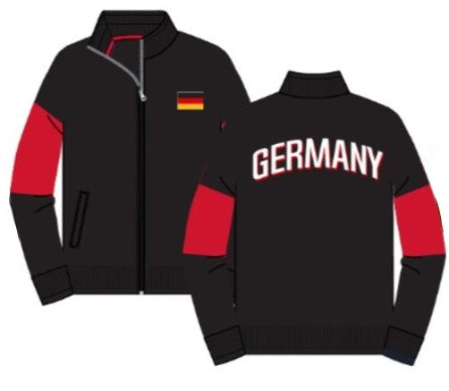 Icon Sport Germany Soccer Extra Large Track Jacket - Black/Red