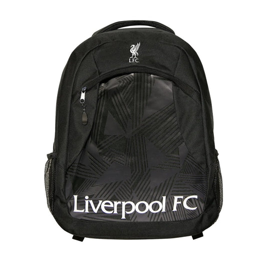 Mochila Icon Sports Liverpool Fc de 21" con bolsillo frontal con cremallera - Negro