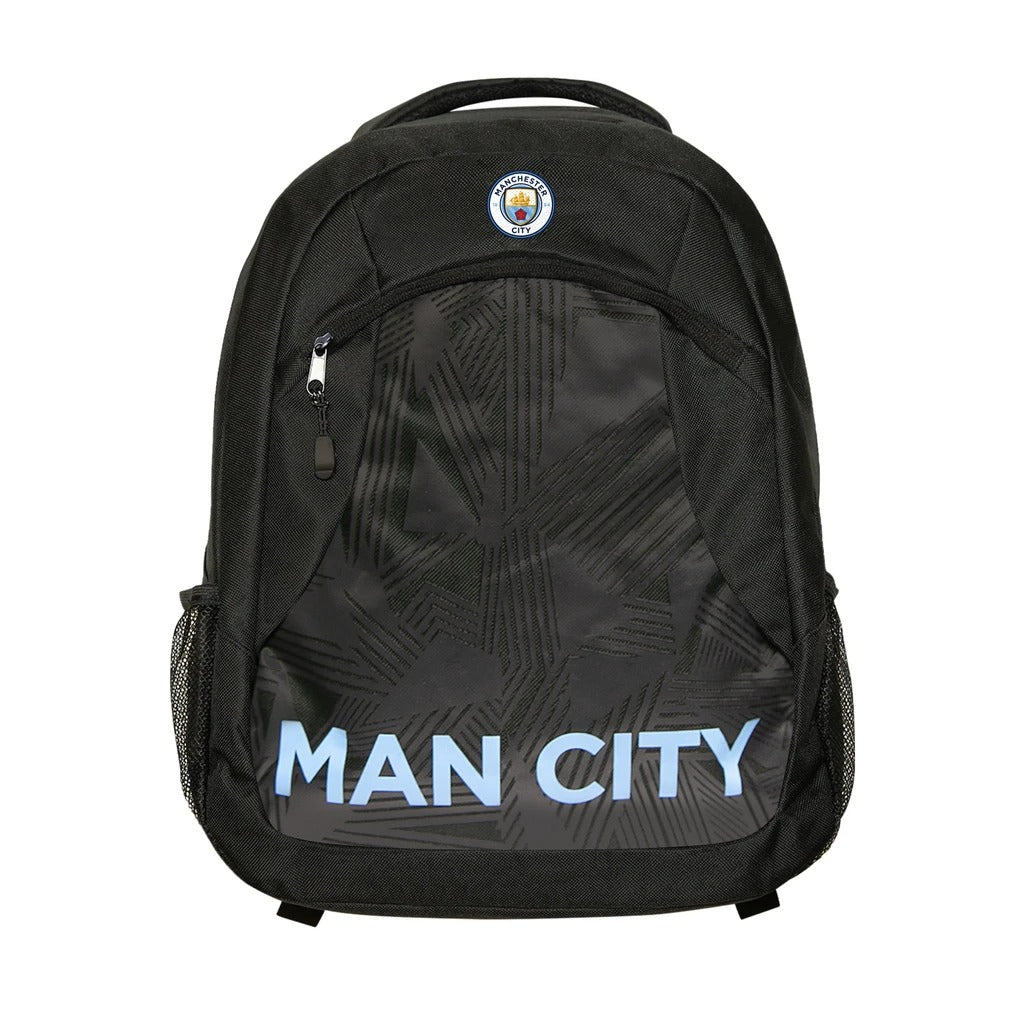 Mochila Icon Sports Manchester City de 21 pulgadas, color negro