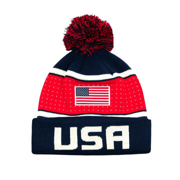 Icon Sports U.S. Soccer USMNT Youth Unisex Pom Beanie