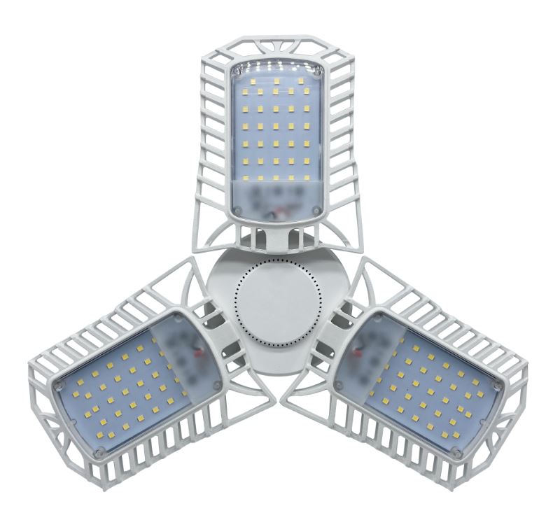 Bright Living 3-Leaf LED Garage Light with Extended Base