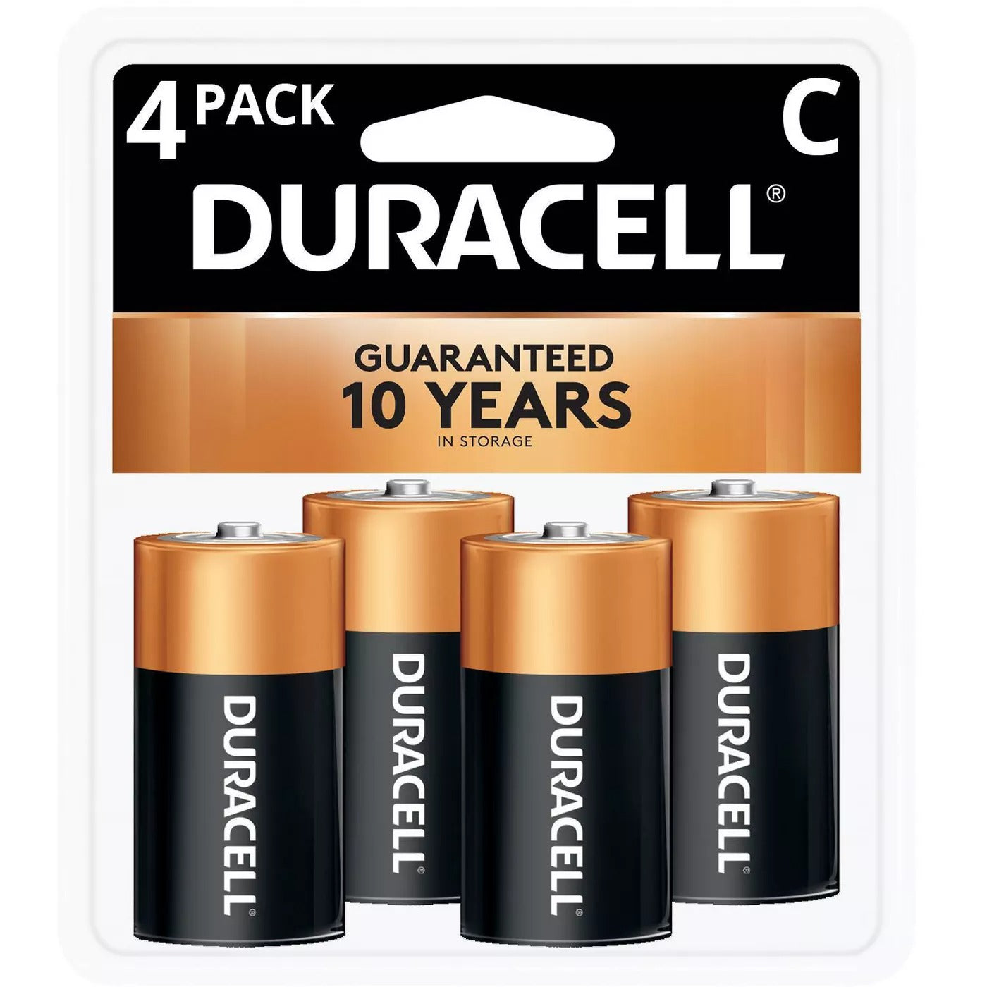 Duracell CopperTop C Alkaline Batteries (4 Pack) - Curacao