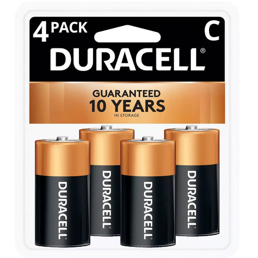 Duracell CopperTop C Alkaline Batteries (4 Pack) - Curacao