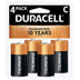 Duracell CopperTop C Alkaline Batteries (4 Pack) - Curacao
