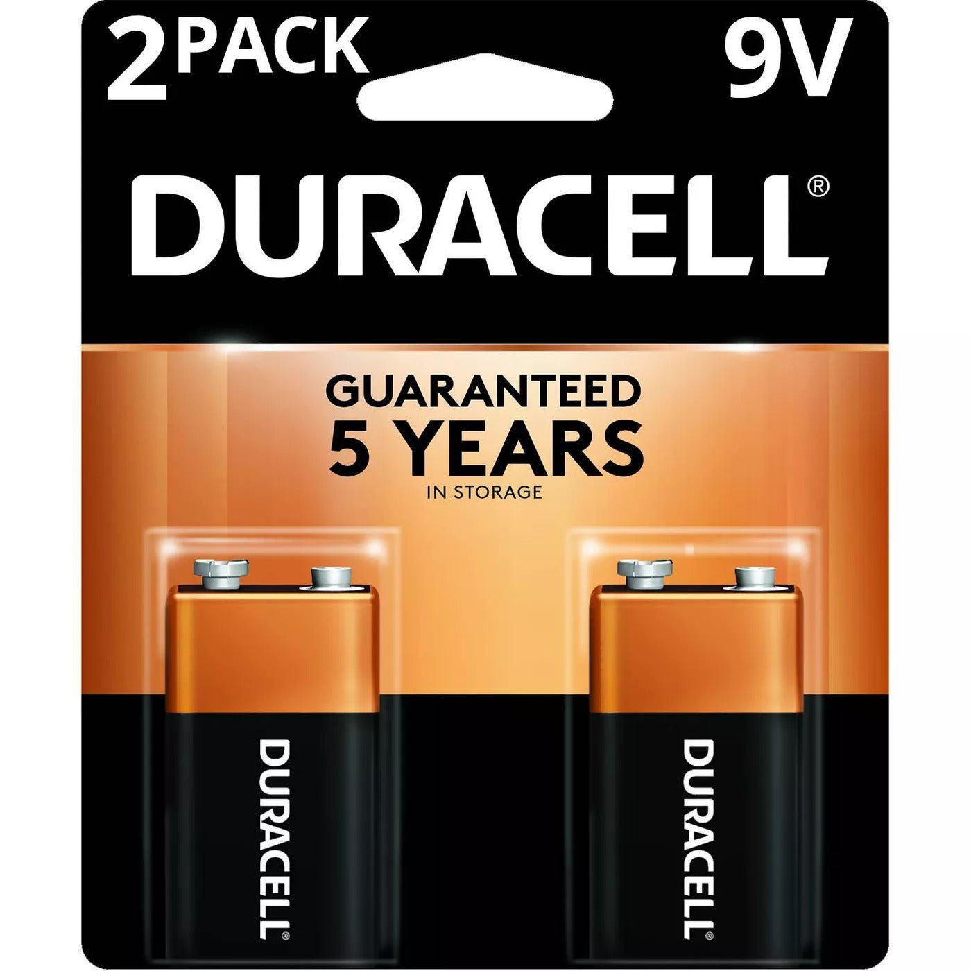 Duracell CopperTop 9V Alkaline Batteries (2 Pack) - Curacao