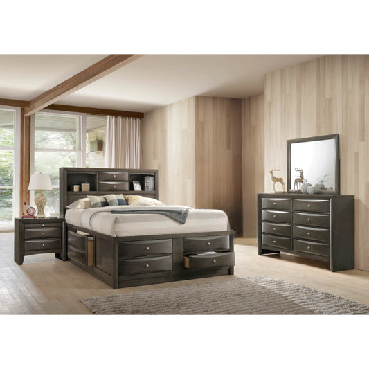 Emila (6-Piece) Queen Bedroom Set by Best Home - Gray