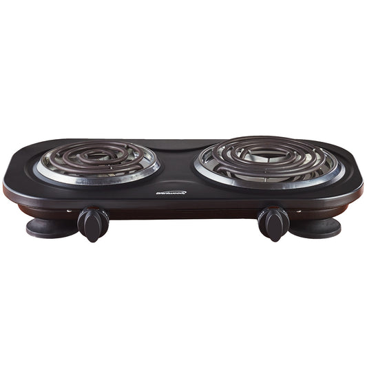 1500W Electric Double Burner BLK