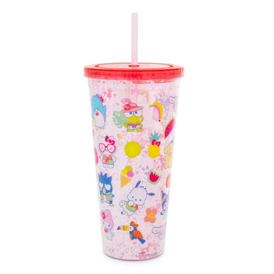Sanrio Hello Kitty and Friends Icons 32 oz Confetti Carnival Cup - Red