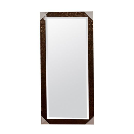 Blue Harbor 63.25" x 29.25" Mosaic Mirror, Silver/Bronze