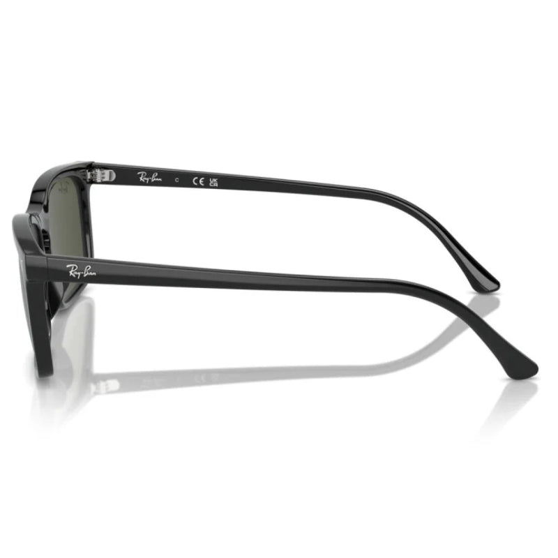 Ray-Ban RB443559901 Unisex Rectangle Solid Color Sunglasses